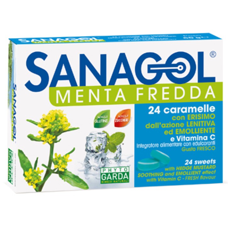 Phyto Garda Sanagol Menta Fredda Integratore vitamina C 24 Caramelle