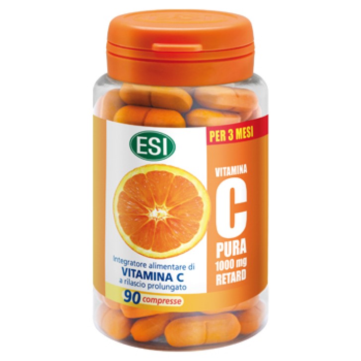 Esi Vitamina C pura retard Integratore per il sistema immunitario 90 Compresse