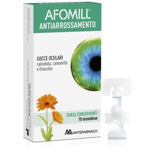 AFOMILL ANTIARROSSAMENTO gocce oculari senza conservanti 10 fiale 0,5 ml