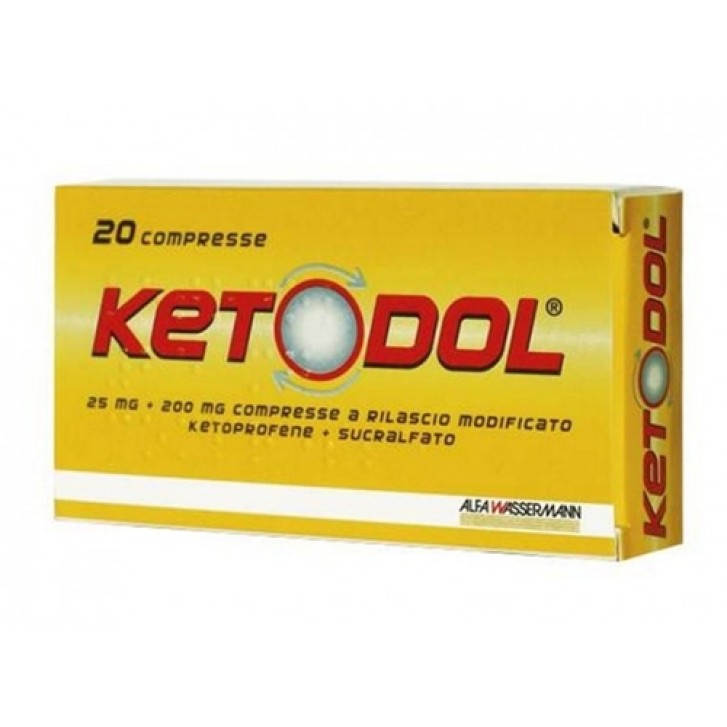 KETODOL 20 cpr 25 mg + 200 mg