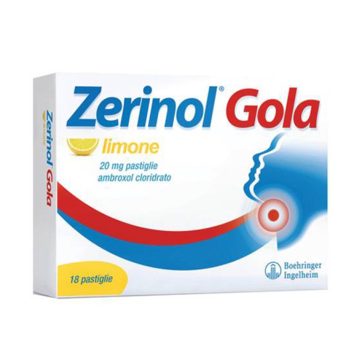 ZERINOL GOLA LIMONE*18 pastiglie 20 mg