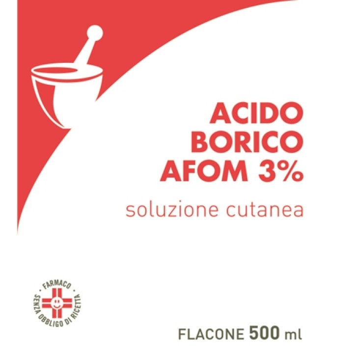 ACIDO BORICO (AFOM)*soluz u.e. 500 ml 3%